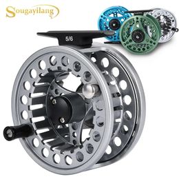 Sougayilang Fly Fishing Reel 56 78 High Die Coulage en aluminium Bouche max max drag 11kg Tackle 240506