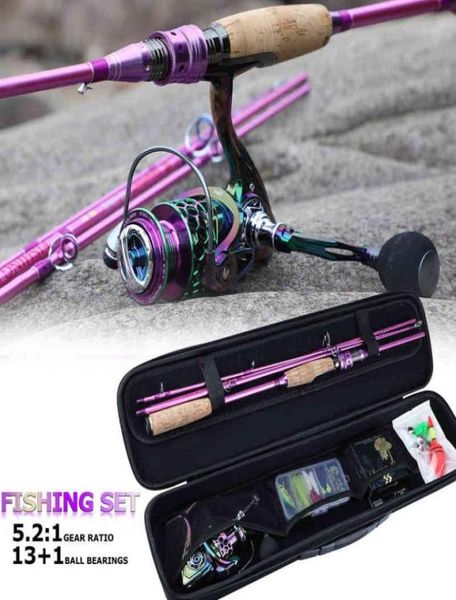 Sougayilang Rod Robo Reel and Spinning Tons Fishing Line Lure Sac Crochets Float complet Set9702861