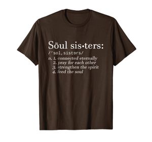 SOUL SISTERS Définition T-shirt Sœurs Joli Couple T-shirt