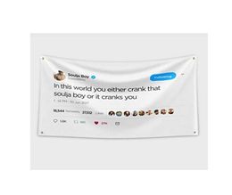 Soulja Boy Crank qui tweet Banner Flag Tapestry 3x5Feet College Dorm Frat or Man Cave Decor Decoration Family House Flag9893017