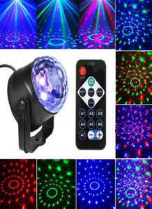 Lámpara de proyector láser activado por sonido Luz de la luz de la luz de Navidad iluminación LED LED Crystal Magic Ball Light Drop4146572