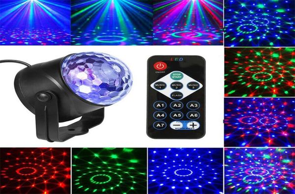 Sound Activé Projecteur laser Effet lampe Lautée de la lampe de Noël LEDLING LED LED CRISTAL Magic Ball Light Drop4821722