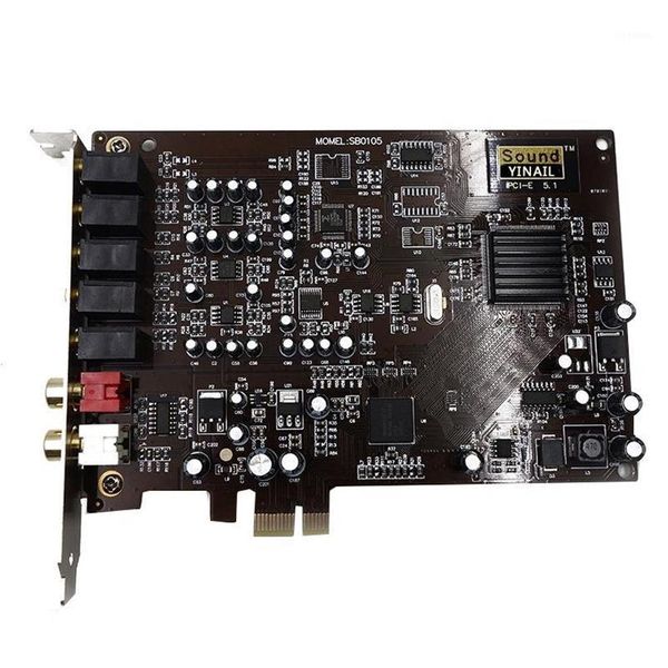 Tarjetas de sonido AU42 - Nature Blessed PCI-E 5 1 Creative Card SN0105 Sb0105 PCIE para XP WINDOWS 7 8 1012817