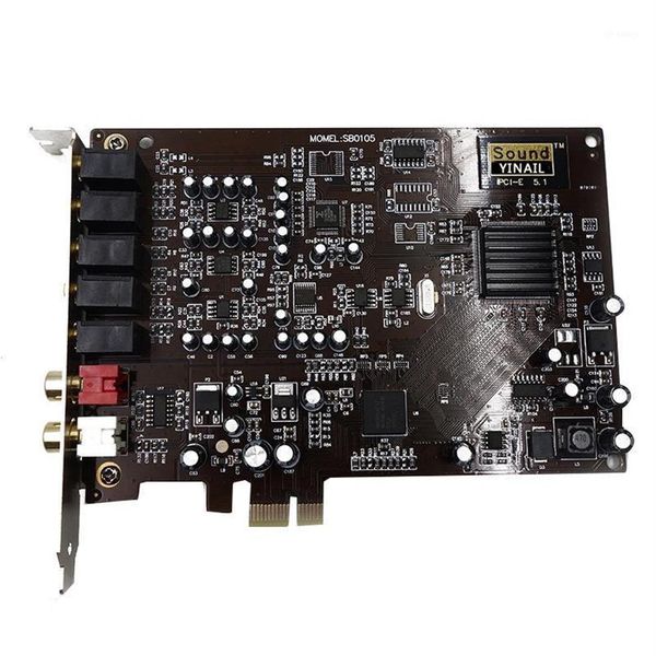 Tarjetas de sonido AU42 - Nature Blessed PCI-E 5 1 Creative Card SN0105 Sb0105 PCIE para XP WINDOWS 7 8 101256t