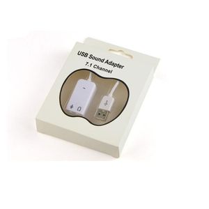 Geluidskaarten Externe laptopkaart USB 2.0 Virtuele 7.1-kanaals O-adapter met draad voor pc Drop Delivery Computers Netwerkcomputer Co Otwxq