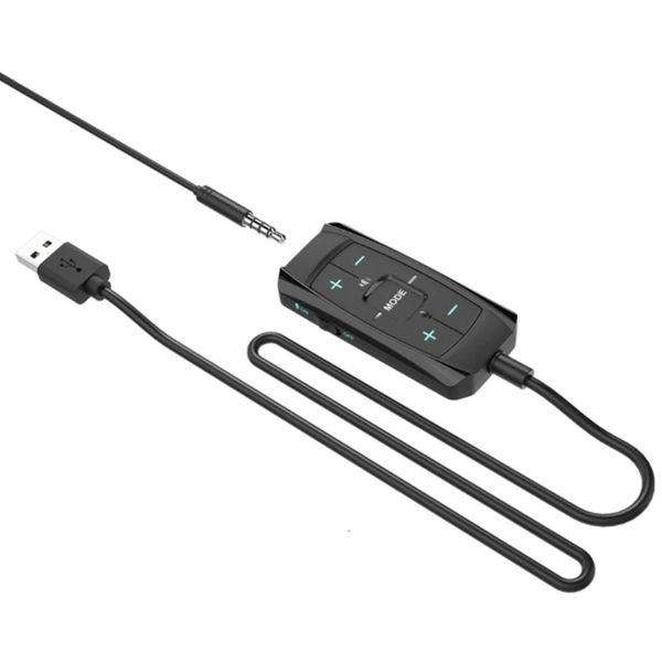 Tarjetas de sonido Tarjeta de sonido USB externa Adaptador de audio 3D de 7.1 canales Auriculares para juegos de 3,5 mm Reemplazo de auriculares para PC Computadora portátil de escritorio 230925