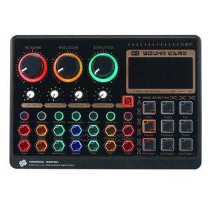 Sound Cards X6mini External Live Card Multifunctioneel Mixer Board voor het streamen van muziekopname Karaoke Singing