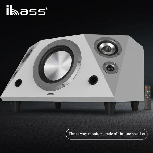 Barra de sonido 150 W de grado profesional Crossover electrónico completo 2.1 Sistema de altavoces multimedia Bluetooth 5.0 con subwoofer de control remoto