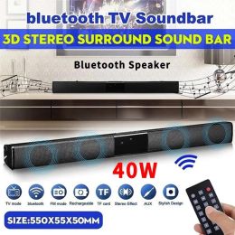 Soundbar 40W Soundbar TV Portable Bluetooth compatible haut-parleur barre sans fil colonne Home Theatre System RCA AUX pour TV PC