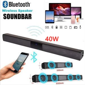 Barra de sonido 40W TV con cable e inalámbrico Bluetooth Home Surround SoundBar para PC Altavoz de teatro con radio FM Columna central de música 221101