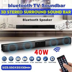 Barre de son Barre de son HIFI Haut-parleur Bluetooth sans fil Home Cinéma TV Ordinateur Echo Mur Stéréo Surround Radio FM Télécommande Caisson de basses