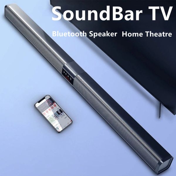 Barre de son TV Home cinéma avec caisson de basses sans fil Bluetooth 5.0 haut-parleurs 3D Surround stéréo optique RCA AUX télécommande 221101