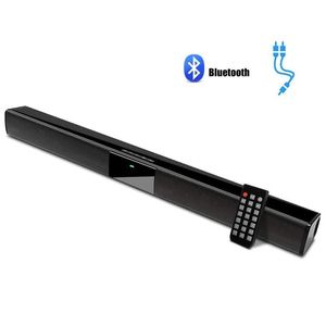 Barra de sonido Barra de sonido para TV con cable e inalámbrica 20w, barra de sonido Bluetooth Altavoz para TV, subwoofer para TV, PC, teléfono inteligente, tableta, control remoto