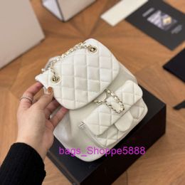 Source Factory verkoopt hoogwaardige rugzakken goedkoop 2024 Nieuwe Xiaoxiangfeng Caviar Chain Bag Casual veelzijdige rugzak