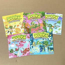 sourz gummies zuurpakket Verpakkingszakken 600MG Kersenzure punchbites Zip Lock Edibles Candy Gummy-verpakkingszak Droge bloem Geurbestendig Mylar eetbaar leeg pakket