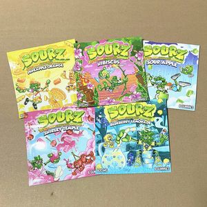 sourz gummies sours pack Bolsas de embalaje 600 mg Picaduras de ponche amargo de cereza Zip Lock Comestibles Caramelo Embalaje de gomitas Bolsa Flor seca A prueba de olores Mylar paquete vacío comestible