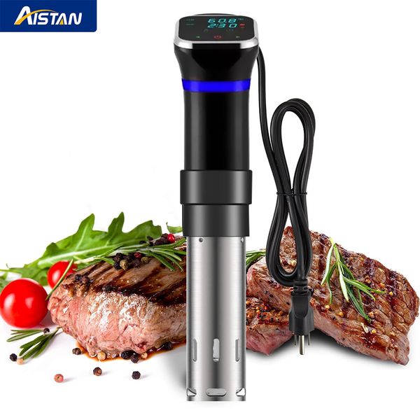 Machine Sous Vide, cuisinière 1100W avec minuterie de température précise, dispositif de circulation à Immersion en acier inoxydable Ultra silencieux