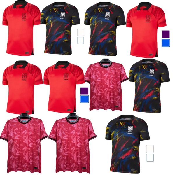 Sud 2023 Jerseys de football à domicile Corée Son Hwang Kim Hwang Lee Jeong Sung Kwon 2023 Jersey Football Shirts Homme Rouge 22 23 Ensemble Kits Fult