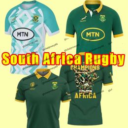 SUD 23 24 Maillots de rugby d'Afrique Chemise du 100e anniversaire africain CHAMPION JOINT VERSION Chemises de l'équipe nationale Sud 2023 2024 COUPE DU MONDE _Jersey