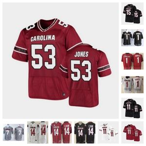 Maillot de football Gamecocks de Caroline du Sud 62 Wannamaker 73 Ryan Brubaker 83 Kelton Henderson 14 Caldwell 25 Zahbari Sandy 13 Kajuan Banks 50 Hixon 4 Dawkins