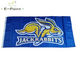 Estado de Dakota del Sur JackRabbits Flag 3*5ft (90cm*150cm) Polyester Flag Banner Decoración Flying Home Garden Bandera Festiva 4410494