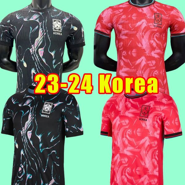 Corea del Sur 2023 camisetas de fútbol hogar lejos H M SON HWANG KIM HWANG LEE JEONG SUNG LEE KWON 2024 CAMISETAS DE FÚTBOL Hombres Adultos fanáticos versión del jugador