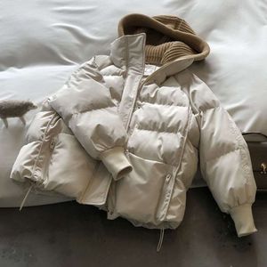 Corée du sud Dongdaemun 2023 hiver nouveau chapeau tricoté coton manteau court femmes coréennes en vrac coton manteau pain manteau