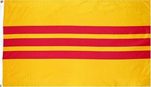 Drapeau du sud du Vietnam 3x5 pieds, drapeaux personnalisés 100D 100 Polyester, usage extérieur et intérieur pour Festival suspendu, publicité 3988905