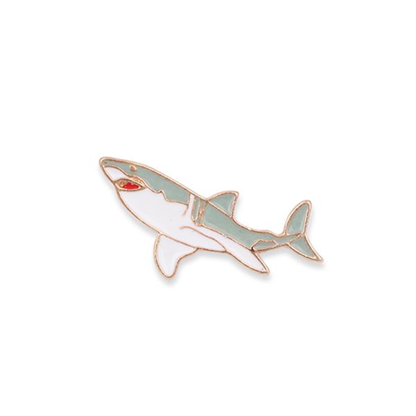 Cadeau souvenir pour amis organisme marin requin émail broches insigne épinglettes