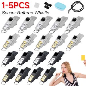 Souvenirs Professionele voetbal Scheidsrechter Whistles Grijs/Silver Big Sound voetbal Whistles zaadloze plastic fluitjes basketbalfluitjes