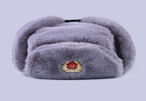 Badge soviétique ushanka hommes russes femmes chapeaux hiver