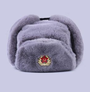 Badge soviétique Ushanka hommes russes femmes chapeaux hiver