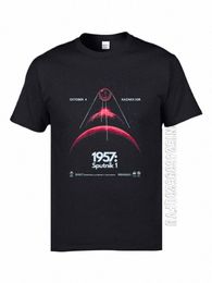 Sovjet Sput Kunstmatige Satelliet Ruimte T-shirts Vader Tee Shirts 2019 Nieuwste 100% Cott Stof Mannen Top T-shirts Aangepaste y8Hr #