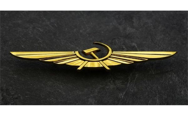 Badge de l'Union soviétique Aeroflot Russian Airlines Brooches URSS Fleet russe National Aviation Civil Metal Collar Pin 2010091502581