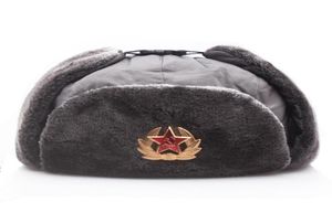 Sovjet -Unie badge Lei Feng Hat Waterdichte buitenhoeden voor mannen vrouwen verdikte oorbeveiliging Russische warme hoed 23021046848002202