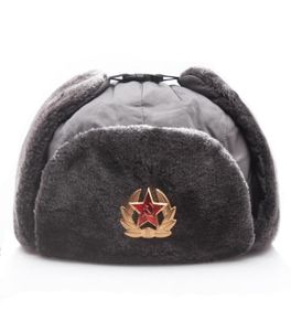 Insigne de l'Union soviétique Lei Feng chapeau chapeaux d'extérieur imperméables pour hommes femmes protection auditive épaissie chapeau chaud russe 23021046847270955