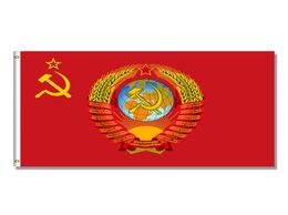 Union soviétique CCCP URSS Russia Flag 3x5 Custom 3x5 Imprimé de haute qualité suspendu tous les pays 150x90cm publicitaire 3462464