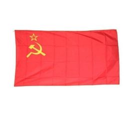 Sovjet -Unie USSR Flag Hoge kwaliteit 3x5 ft 90x150cm Flags Festival Party Gift 100D Polyester indoor buiten Gedrukte vlaggen Banners6491383