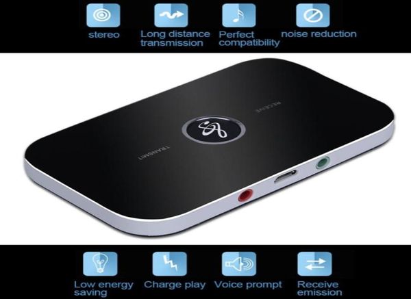 SOVO HIFI Receptor y transmisor Bluetooth de audio inalámbrico Adaptador portátil con entrada y salida de audio de 35 mm para TV MP3 PC Speak6159651