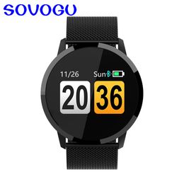 Sovo SG70 Smart Horloge Mannen Vrouwen Waterdichte Sport Tracker Fitness Hartslag Armband OLED Color Screen SmartWatch