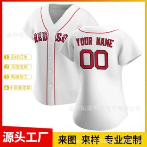 Sox Fan Red Edition des femmes brodés de chemises Broidered Order Hirt Hirt