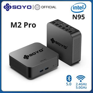 Portable SOYO M2 Pro Mini PC Intel N95 CPU 8/16GB RAM 256/512G M.2 SSD Windows11 Pro HDMIDP