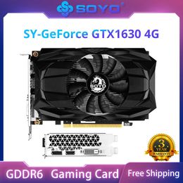 Soyo Nvidia GeForce GTX1630 4G Grafische kaart Game Videokaart GDDR6 Memory Pciex16 3.0 DP voor desktopcomputer Volledig nieuwe GPU