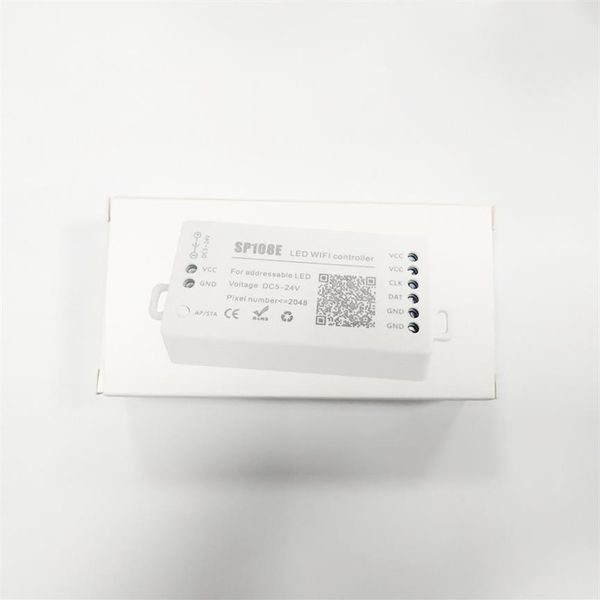 SP108E Contrôleur LED SPI Wifi pixel IC Contrôleur par téléphone intelligent APP Pour WS2812B WS2813 SK9822 SK6812 RGBW APA102 LPD8806 Strip D181o