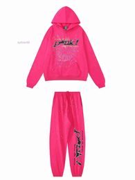 Sp5der Graphic Sweat à capuche Designer Hommes Mousse Imprimer Spider Web Graphique Rose Sweatshirts 555555 Hommes Femmes Sweat à capuche Y2k Pulls S-2XL Sweats à capuche pour hommes 01 5GIY