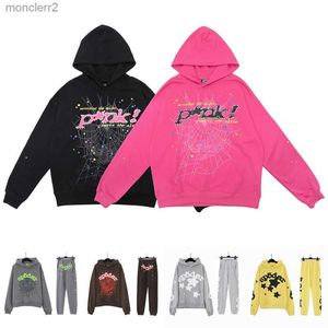 Sp5der Sweat à capuche Sweat à capuche Spider For Men Young Thug 555555 Angel Pullover Pink Red Hoodie Pantalons Pantalons Womens SP5DER