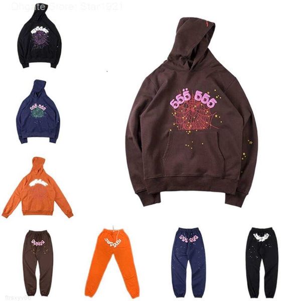 Sp5der Sudadera con capucha Young Thug Spider 555555 Sudaderas con capucha Hombres y mujeres Transporte gratuito Diseñador Impresión Web Chándal Sudadera con capucha Eu S - XL E0G7