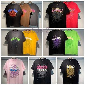 Sp5der Hommes T-shirts Europe France Hip Hop Jeune Thug Spider Mode 555555 T-shirt à manches courtes Femmes Sp5ders Vêtements Casual Cotton Tees Polo ZKWZ