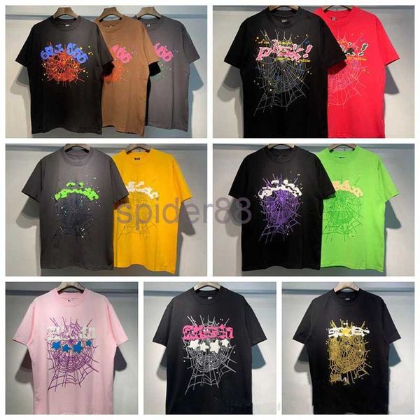 Sp5der Camisetas para hombre Europa Francia Hip Hop Young Thug Spider Fashion Mens 555555 Camiseta de manga corta Mujeres Sp5ders Ropa Casual Algodón Tees Polo FP91 92KN