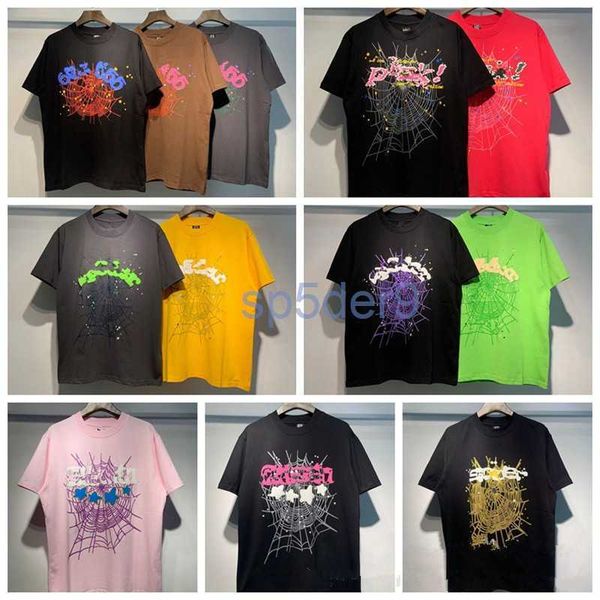 Sp5der Hommes T-shirts Europe France Hip Hop Jeune Thug Spider Mode Hommes 555555 T-shirt à manches courtes Femmes Sp5ders Vêtements Casual Cotton Tees Polo 33FY